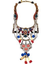 Erickson Beamon | Multicolor Telepathic Gold-Plated Crystal Necklace | Lyst