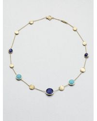 Marco Bicego | Blue Lapis Turquoise and 18k Yellow Gold Necklace | Lyst
