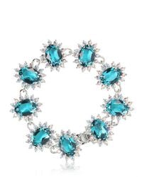 Mawi | Blue Linked Crystal Bracelet | Lyst