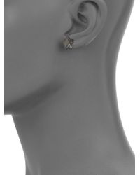 Tuleste | Metallic Textured Star Stud Earrings | Lyst