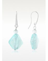 Antica Murrina - Metallic Fusion Murano Glass Drop Earrings - Lyst