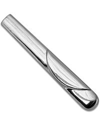 AZ Collection - Metallic Silver Plated Tie Clip for Men - Lyst