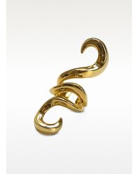 Giuseppe Zanotti - Metallic Golden Brass Ring - Lyst