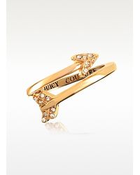 Juicy Couture - Metallic Pave Arrow Ring - Lyst