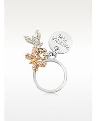Patrizia Pepe - Metallic Precious Fly Charm Ring - Lyst