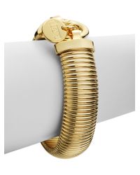 1AR By Unoaerre | Metallic Ribbed Snake Bracelet | Lyst