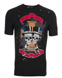 DSquared² | Black - Graffiti T-shirt - Men - Cotton - M for Men | Lyst