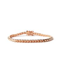 Eddie Borgo | Pink Pyramid Tennis Bracelet | Lyst