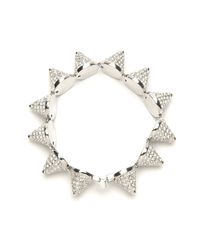 Eddie Borgo | Metallic Pave Cone Bracelet | Lyst