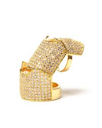 Eddie Borgo | Metallic Pave Hinged Plate Ring | Lyst