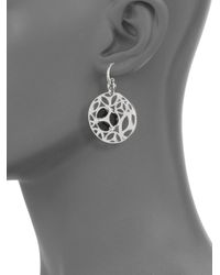 Di Modolo | Black Medallion Cutout Earrings | Lyst