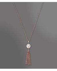 Emporio Armani | Metallic Necklace In Steel And Resin | Lyst