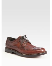 Cole Haan | Brown Air Jayhawker Burnished Oxfords for Men | Lyst
