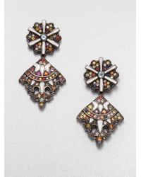 M.c.l Matthew Campbell Laurenza | Multicolor Sapphires Blue Topaz and Sterling Silver Earrings | Lyst