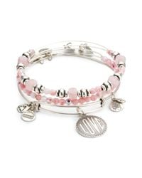 ALEX AND ANI | Pink May Bangle Set | Lyst