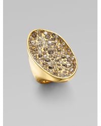 Alexis Bittar | Metallic Swarovski Crystal Encrusted Pool Ring | Lyst