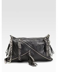 Christian Louboutin | Black Trophe Studded Nappa Bag | Lyst