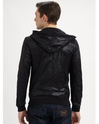 Dolce & Gabbana | Black Hooded Bomber Jacket for Men | Lyst