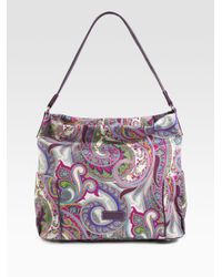 Etro | Multicolor Paisley-print Canvas Tote | Lyst