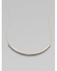 Etten Eller | Metallic Floating Bar Necklace | Lyst