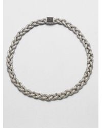 John Hardy | Metallic Classic Chain Black Sapphire & Sterling Silver Small Braided Necklace | Lyst
