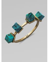 Kelly Wearstler | Blue Turquoise Bangle Bracelet | Lyst