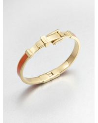 Michael Kors | Orange Buckle Bangle Bracelet Mandarin | Lyst