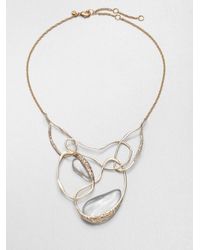 Alexis Bittar | Metallic Ophelia Lucite Vine Bib Necklace | Lyst