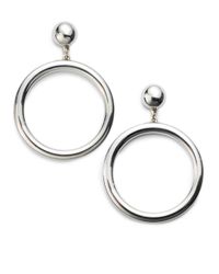 Ben-Amun | Metallic Drop Hoop Earrings | Lyst