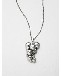 Georg Jensen | Metallic Sterling Silver Grape Necklace | Lyst