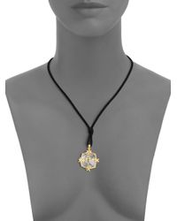Indulgems | Metallic Rock Crystal Filigree Necklace | Lyst