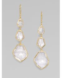 Ippolita | Clear Quartz and 18k Yellow Gold Earrings | Lyst