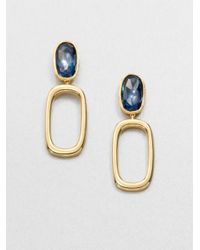 Marco Bicego | Murano Blue Topaz & 18K Yellow Gold Drop Earrings | Lyst