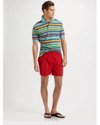 Polo Ralph Lauren | Red Hawaiian Swim Shorts for Men | Lyst