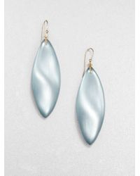 Alexis Bittar | Blue Lucite Leaf Earrings | Lyst