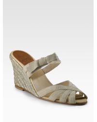 christian louboutin silver flats