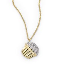 KC Designs | Brown Diamond Cupcake Pendant Necklace | Lyst