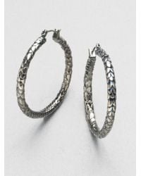 Marc By Marc Jacobs | Metallic Dragon Scale Hoop Earrings | Lyst