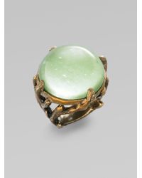 Stephen Dweck | Green Rock Crystal Lime Jade Bamboo Ring | Lyst
