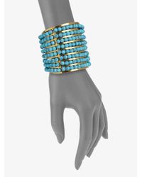 Aerin Erickson Beamon | Blue Turquoise Cuff Bracelet | Lyst