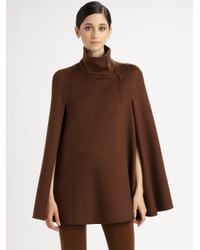Akris | Black Snap Closure Cape | Lyst