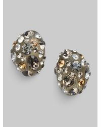 Alexis Bittar | Metallic Champagne Dust Pav233 Bean Earrings | Lyst