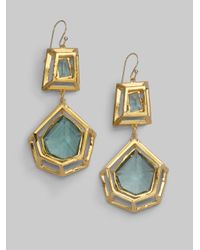 Alexis Bittar | Modern Georgian Green Amethyst Hyrdroquartz Double Drop Earrings | Lyst