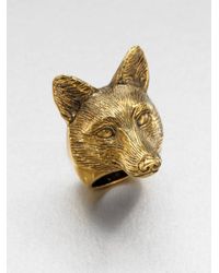 Burberry | Metallic Fox Ring | Lyst