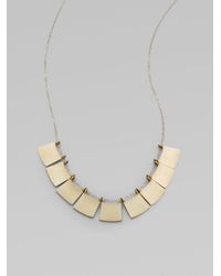 Etten Eller | Metallic Nine Tiny Flags Necklace | Lyst