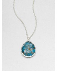 Ippolita | Blue Bronze Turquoise Doublet Pendant Necklace | Lyst