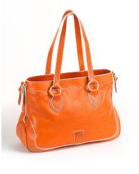 dooney & bourke florentine leather pocket shopper