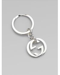 Gucci | Metallic Silver Key Ring for Men | Lyst