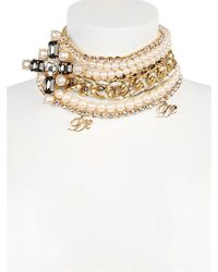 DSquared² | Metallic Swarovski Multi Chain Necklace | Lyst