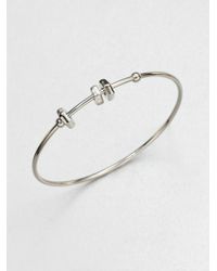 Marc By Marc Jacobs | Metallic Bolt Skinny Bangle Bracelet Silvertone | Lyst